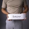 Silné merino podkolenky – šedé s karo vzorem