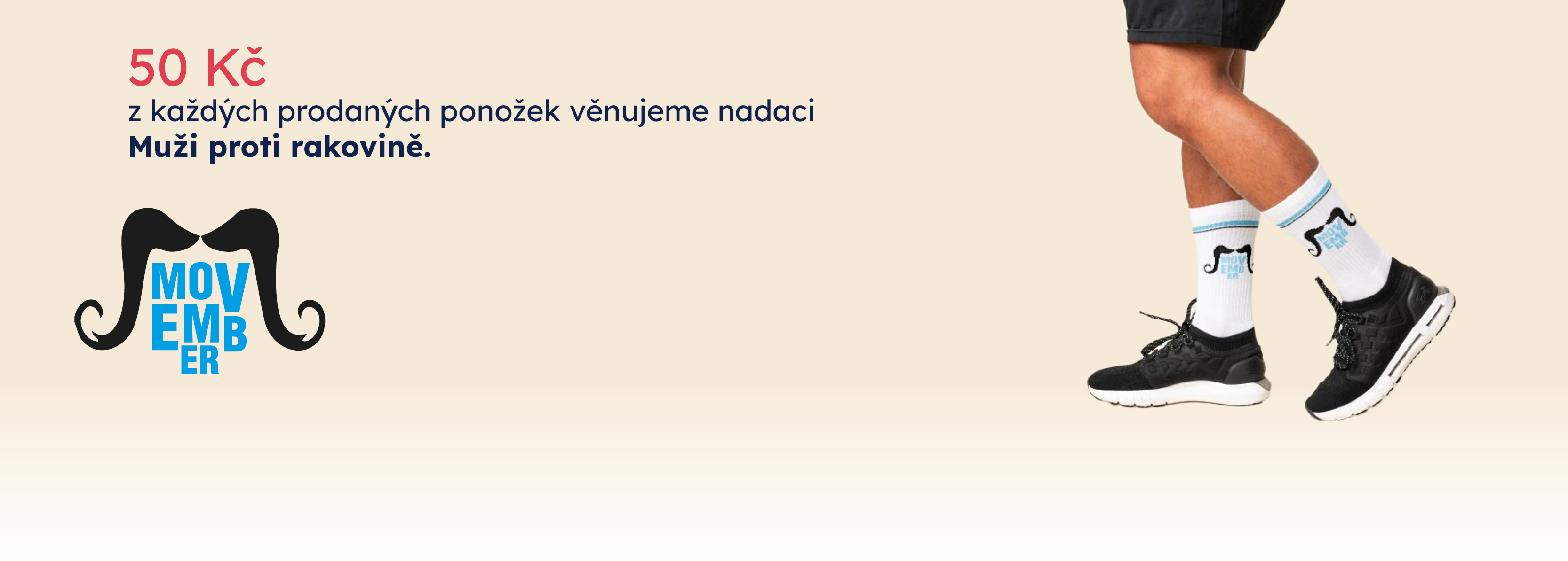Ponožky Movember