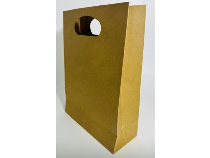 Dárková papírová taška s průhmatem