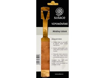 Měděný štítek pro uchování vzpomínek - Vzpomínáme