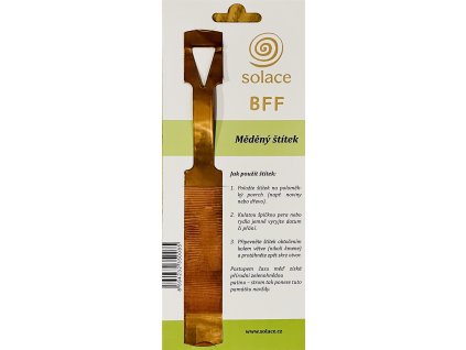 Měděný štítek pro uchování vzpomínek - BFF