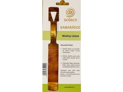 Měděný štítek pro uchování vzpomínek - Kamarádce