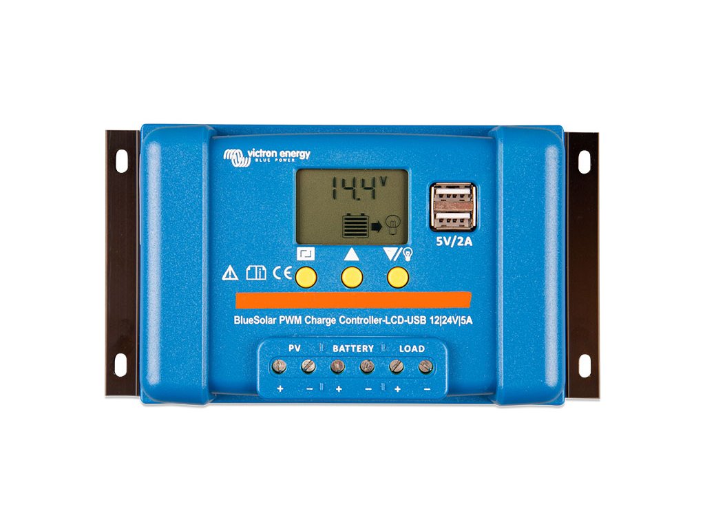 Victron Energy Solární regulátor BlueSolar PWM-LCD&USB 12/24V-5A