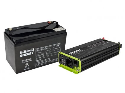 Záložní zdroj pro oběhové čerpadlo-set měniče KOSUN (500W) a baterie GOOWEI ENERGY (100Ah)