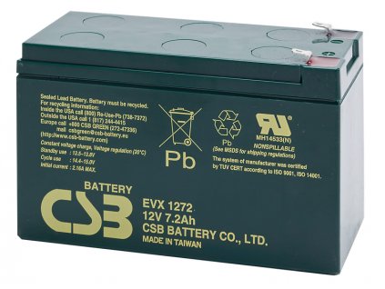 Baterie CSB EVX1272 F2, 12V, 7,2Ah