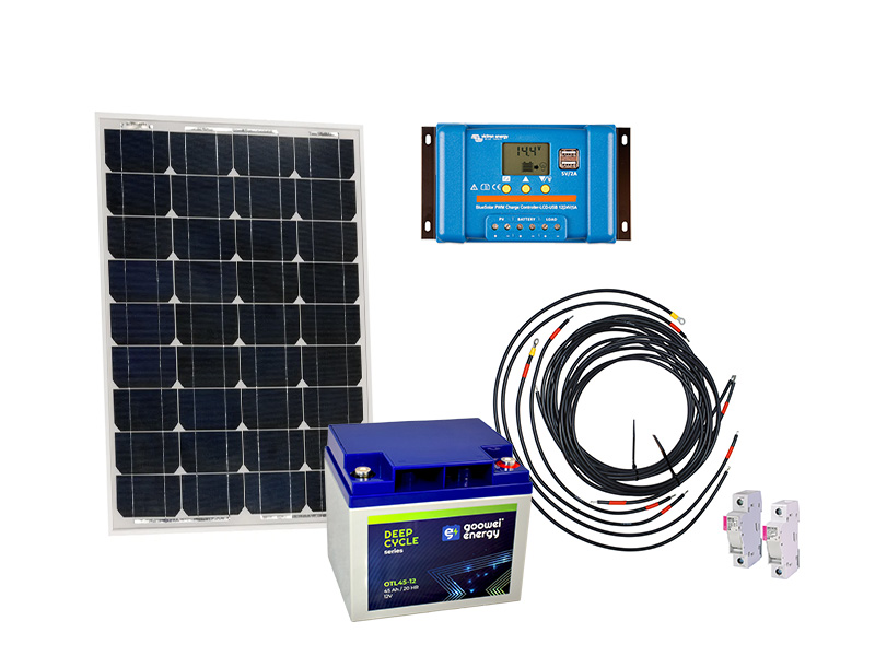 Levně Victron Energy Solární sestava pro karavan 55Wp + baterie Goowei 45Ah