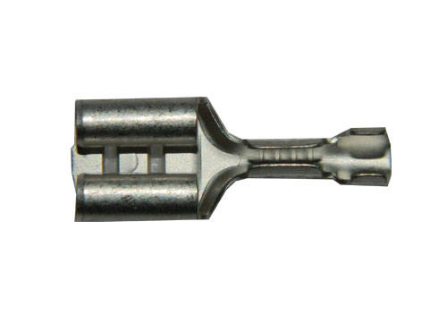 OEM Faston zásuvka FH63X08M1  6,3x0,8 mm; 0,5-1 mm2; stříbrný