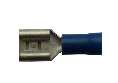 OEM Faston zásuvka FH63X08BL 6,3x0,8 mm; 0,5-1,5 mm2; modrý