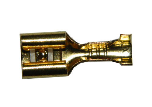 OEM Faston zásuvka FS7048-BS 6,3x0,8 mm; 1,5-2,5 mm2; zlatý