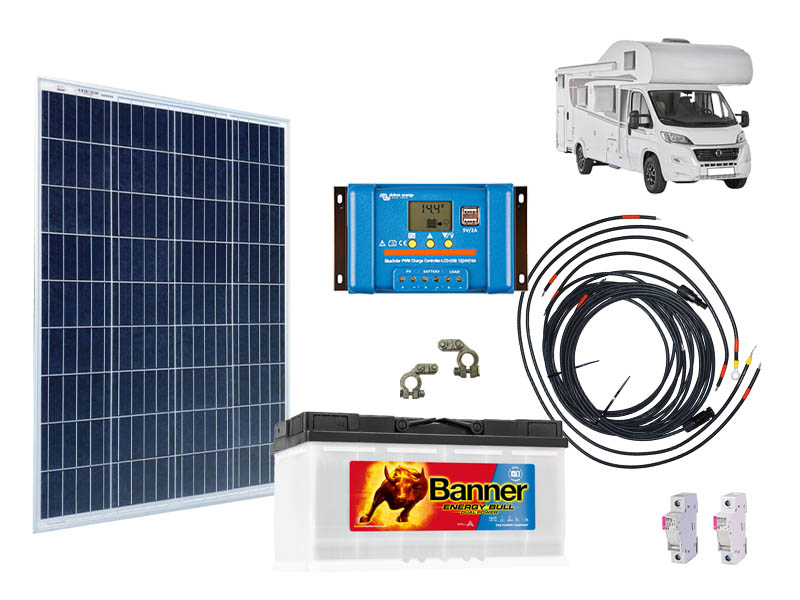 Levně Victron Energy Solární sestava pro karavan 130Wp + baterie Banner 100Ah