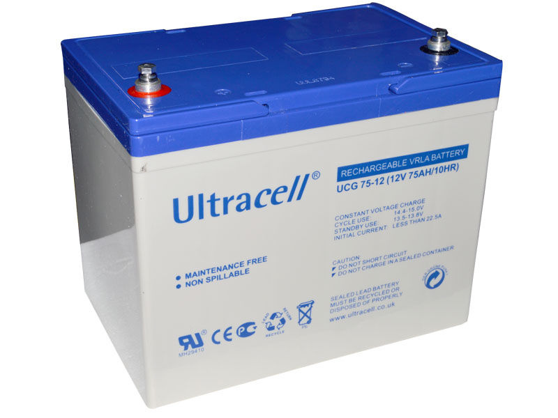 Levně Ultracell UCG75-12 (12V - 75Ah), VRLA-GEL trakční baterie