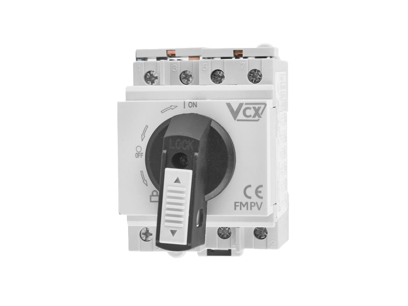 Levně Vypínač otočný VCX 4P 32A 1200V DC na DIN lištu