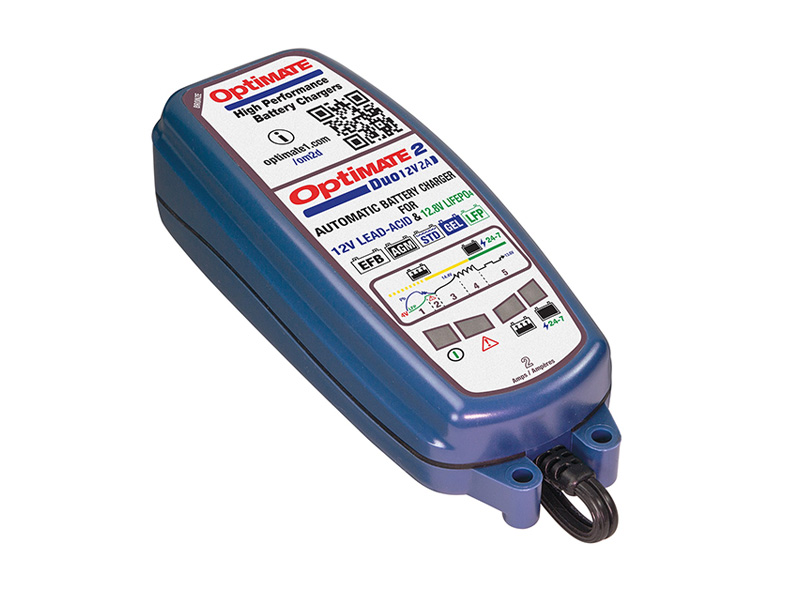 Levně TECMATE nabíječka OPTIMATE 2 DUO, 12V/12.8 - 2A, TM550