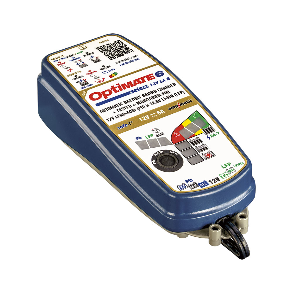 Levně TECMATE OPTIMATE 6 Select (v2), 12V/12.8V - 6A, TM370 v2