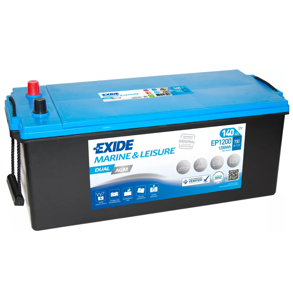 Levně EXIDE DUAL 140Ah 12V 1200A,EP1200