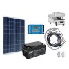 Solarni sestava karavan 115Wp+baterie Goowei 65Ah