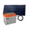 Set baterie GOOWEI ENERGY OTD75 (75Ah, 12V) a solární panel Victron Energy 115Wp/12V