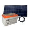 Set baterie GOOWEI ENERGY OTD100 (100Ah, 12V) a solární panel Victron Energy 115Wp/12V