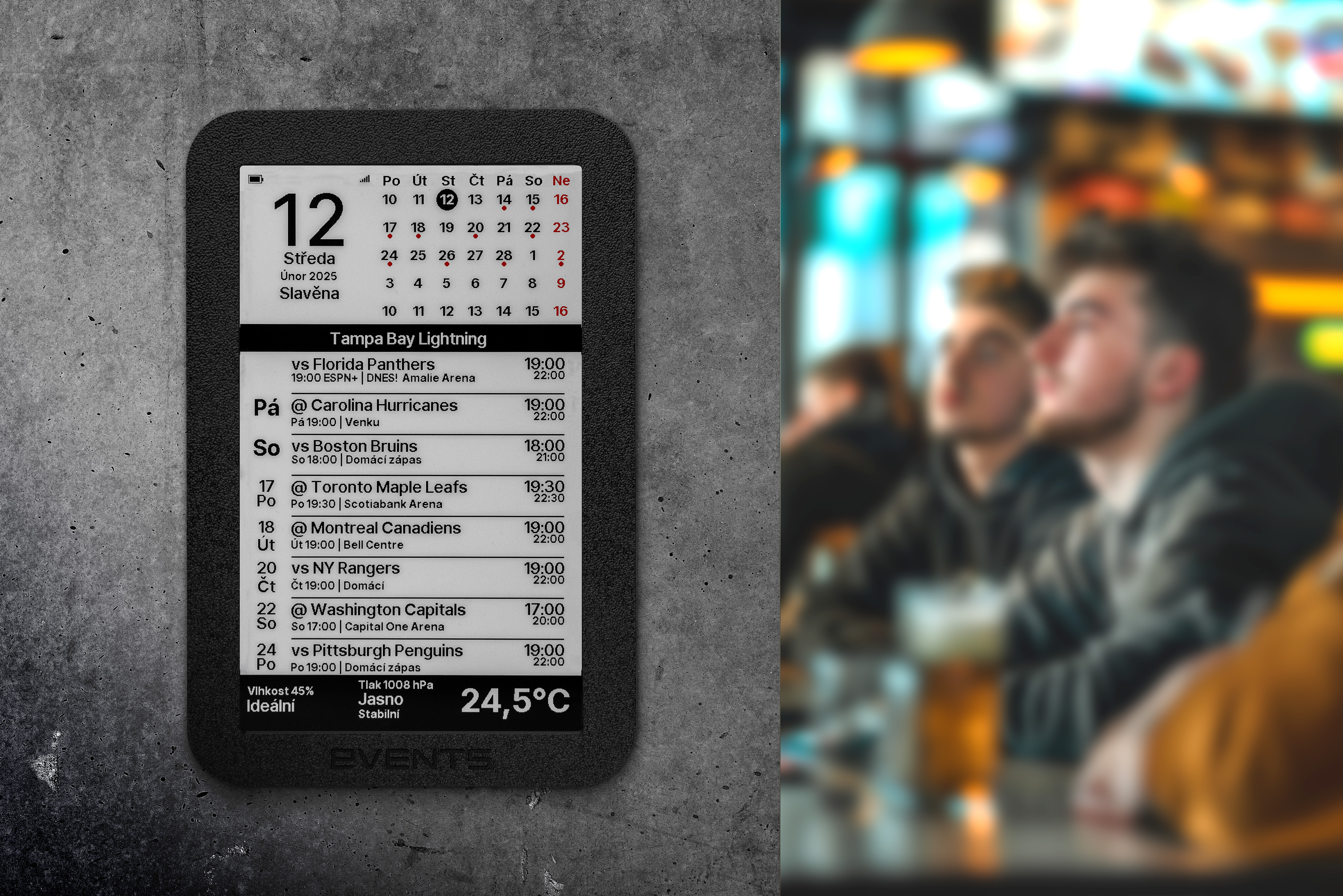 EVENT STATION – kalendář pro fanouška Tampa Bay