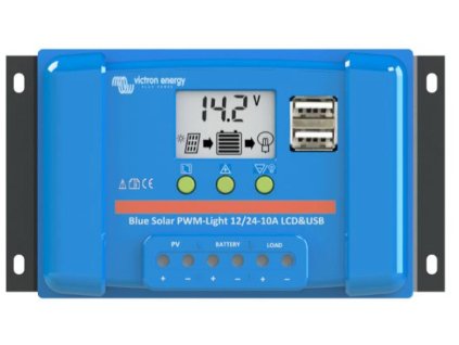 29801 pwm solarni regulator victron energy bluesolar lcd usb 10a