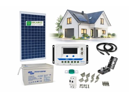 Solární ostrovní systém 30Wp/12V  komplet