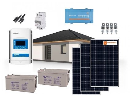 Solární systém 1155Wp s baterií a měničem