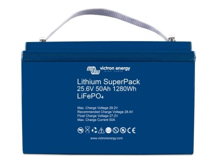 6388 O victron energy lithium superpack 26 6v 50ah 1280wh front kopie