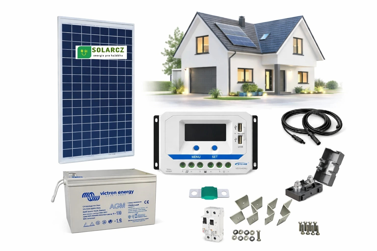 Victron Energy B. V. Solární ostrovní systém 30Wp/12V komplet