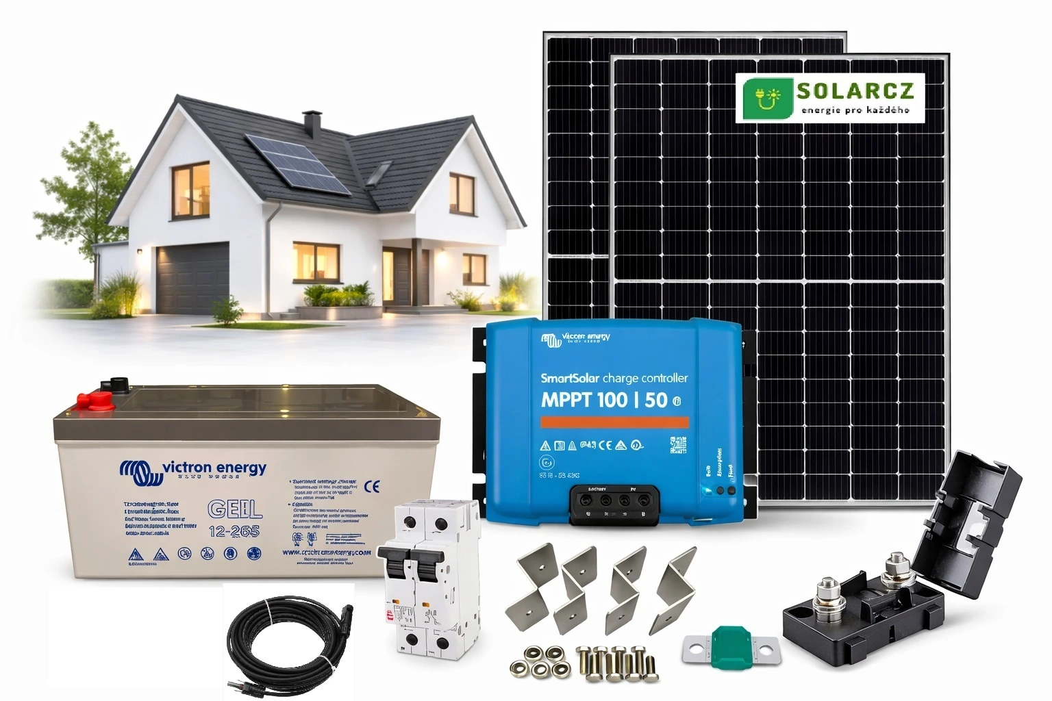 Victron Energy B. V. Solární systém 770Wp s baterií Victron Energy (12V)