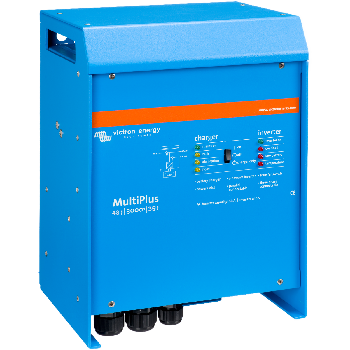Victron Energy B. V. Měnič/nabíječ Victron Energy MultiPlus 48V/3000VA/35A-50A PMP483021010