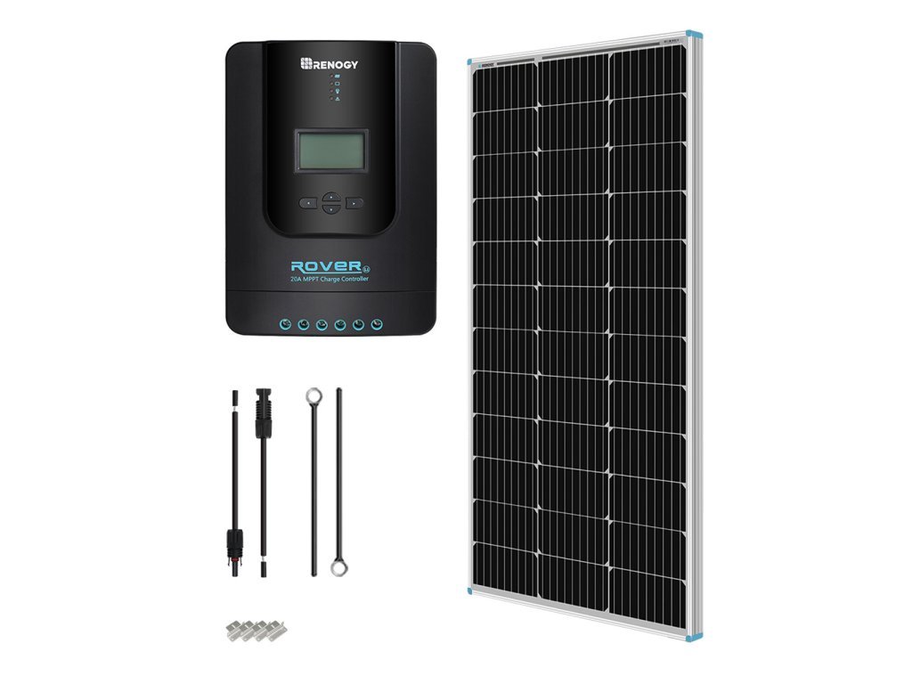 157560 solarny set renogy 100w s 20a mppt regulatorom nabijania
