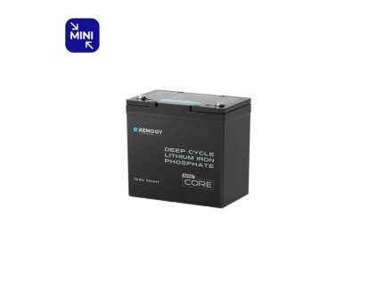 156921 renogy core mini 100ah 12v lifepo4 baterie deep cycle