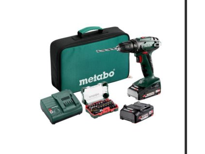 Aku. skrutkovačka BS18 Metabo SET