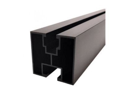 Al Čierny profil "H" 40x40 - 2,4m