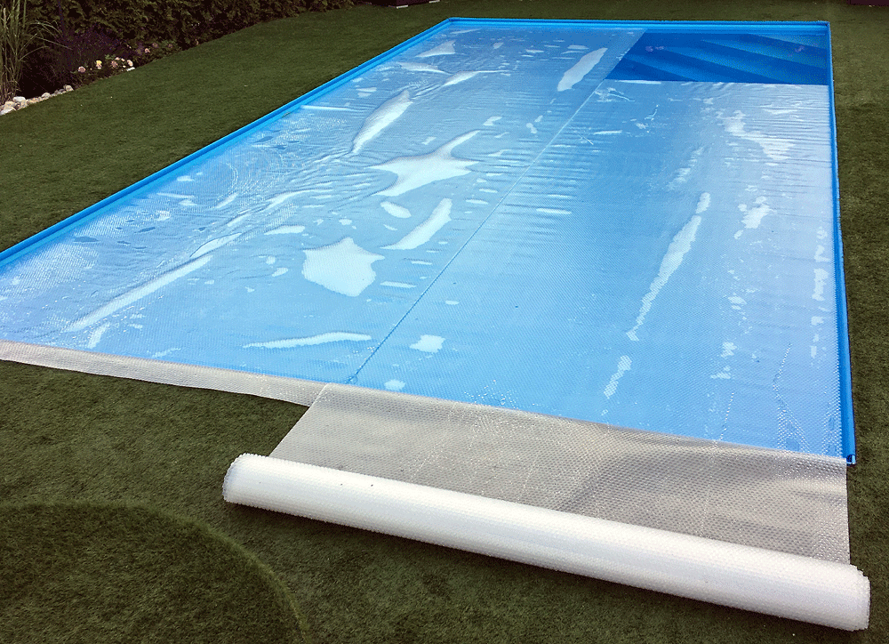 pruhy solárnej plachty šírky 150 cm na bazéne