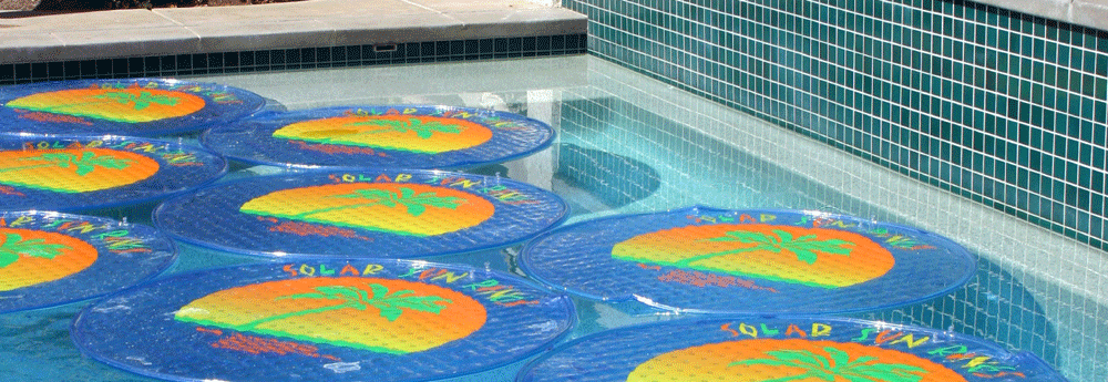solárne kruhy solar sun rings na bazéne