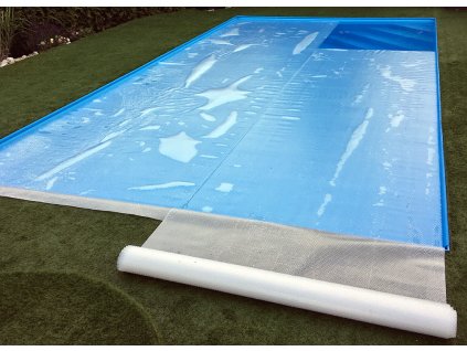 Bazen solarna plachta pruhy 4 x 6 m