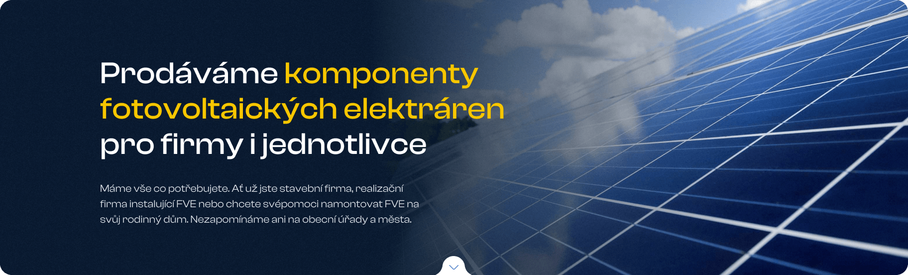 Prodáváme komponenty fotovoltaických elektráren