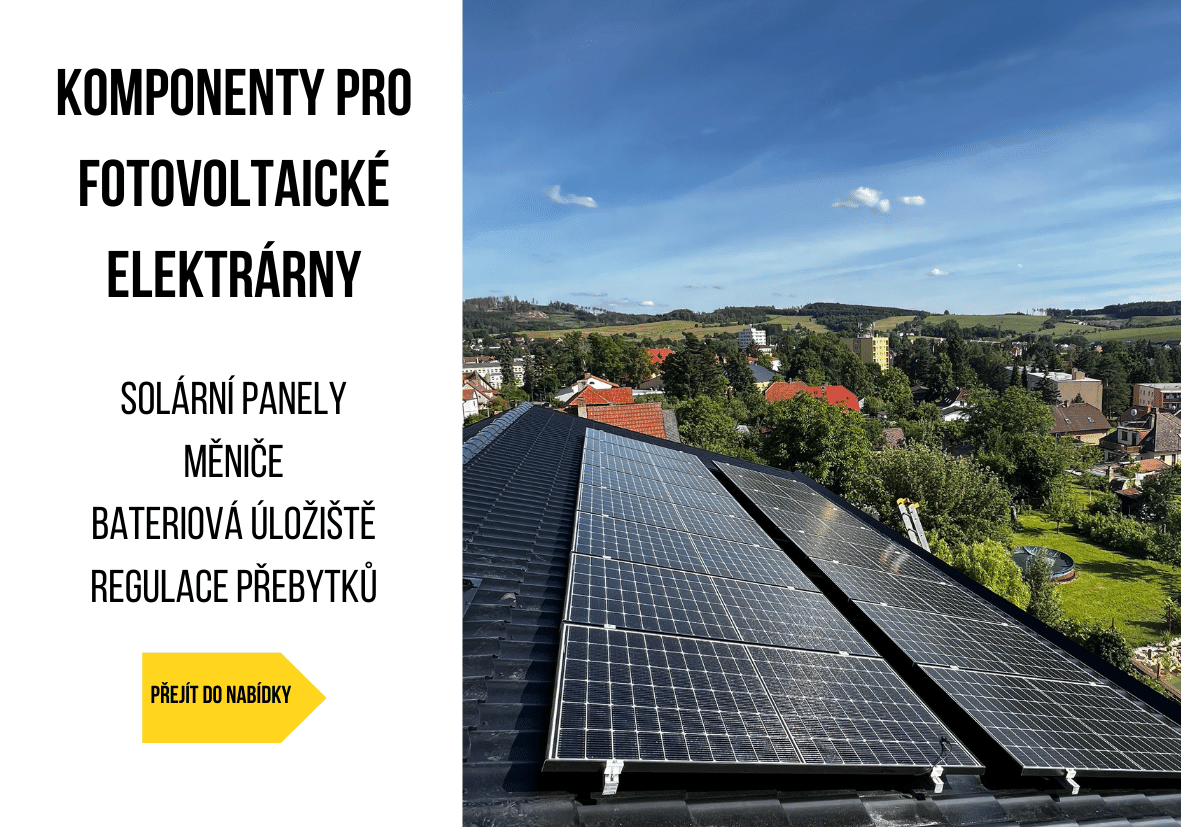 Nabídka komponentů na fotovoltaické systémy, fotovoltaické systémy, měnič, solární měnič, solární panel, fotovoltaika, fotovoltaický systém