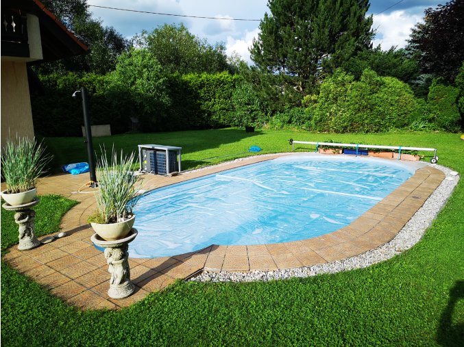 Solarni plachta Cornisun na bazén 4,6 x 9,1 m