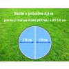 solární plachta Cornisun na kruhovy Bazen 460 cm