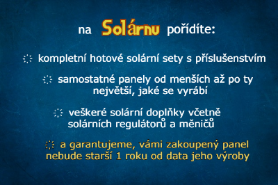 Solární panely a příslušenství