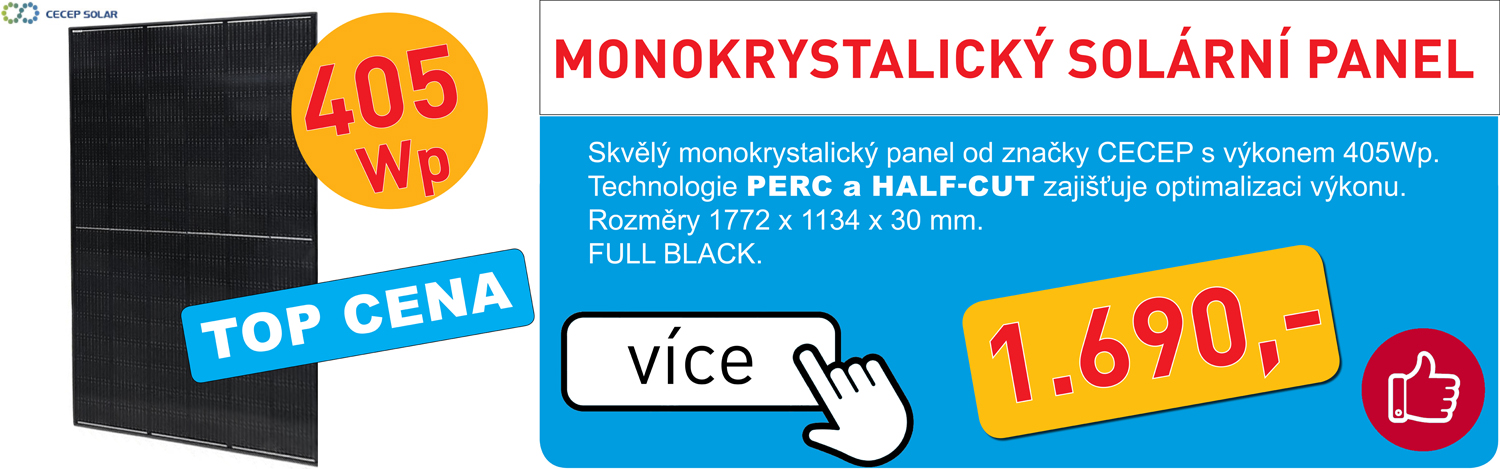 Solární panel monokrystalický CECEP - 405Wp