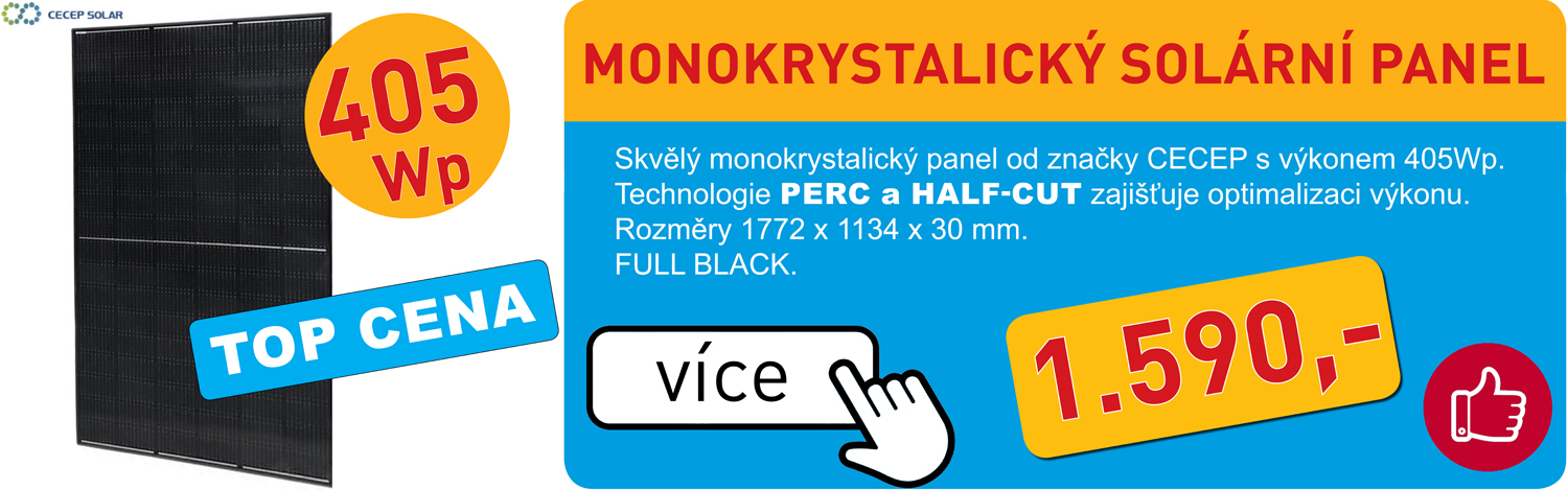 Solární panel monokrystalický CECEP - 405Wp