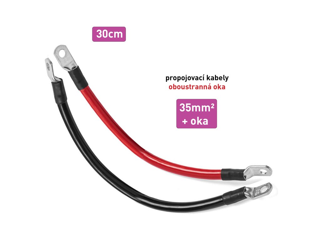 Produkt Kabel propojovací s oky - mezi bateriemi - 35mm², délka