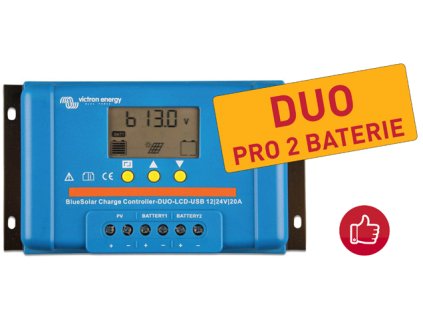 solarni regulator bluesolar duo lcd usb 12 24v 20a top