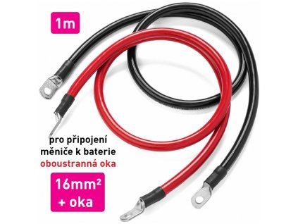 kabely propojovaci s oky menic baterie 16 mm