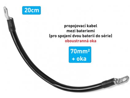 kabel propojovaci k baterii 70cm 20