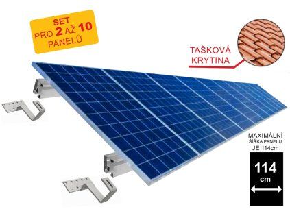 set konstrukce solarnich panelu tasky 114 cm