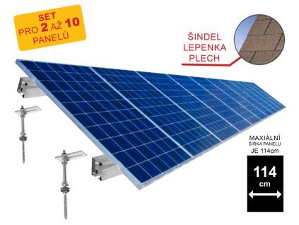 set konstrukce solarnich panelu sindel lepenka plech 114